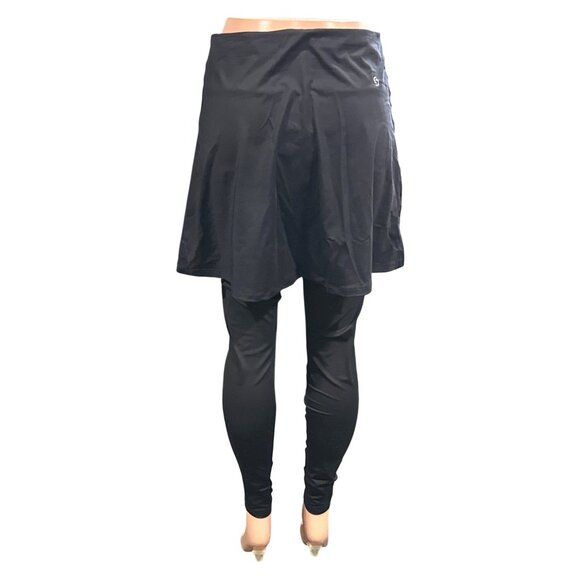 CCC Athletic Skirt Leggings Pocket on Leg Under Skirt Black Size Extra Large - Picture 3 of 8